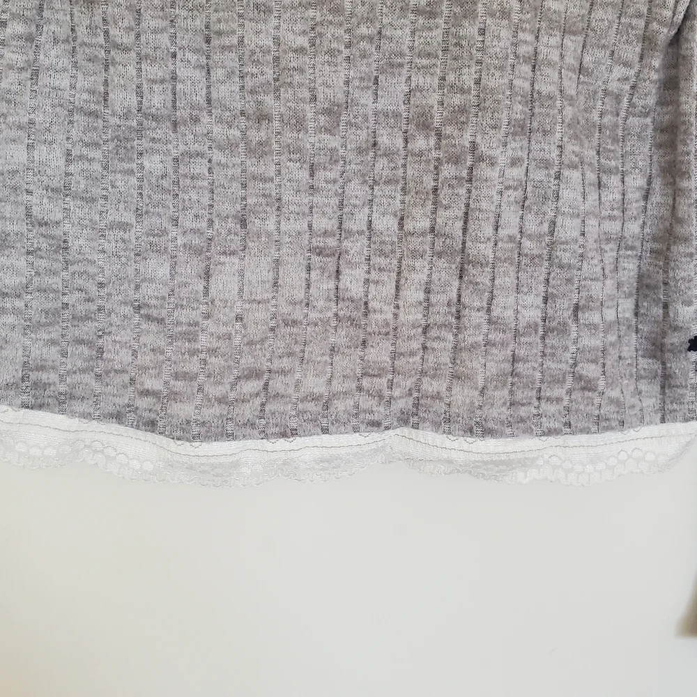 Abercrombie Kids Ribbed Grey Sweater with Twisted Back